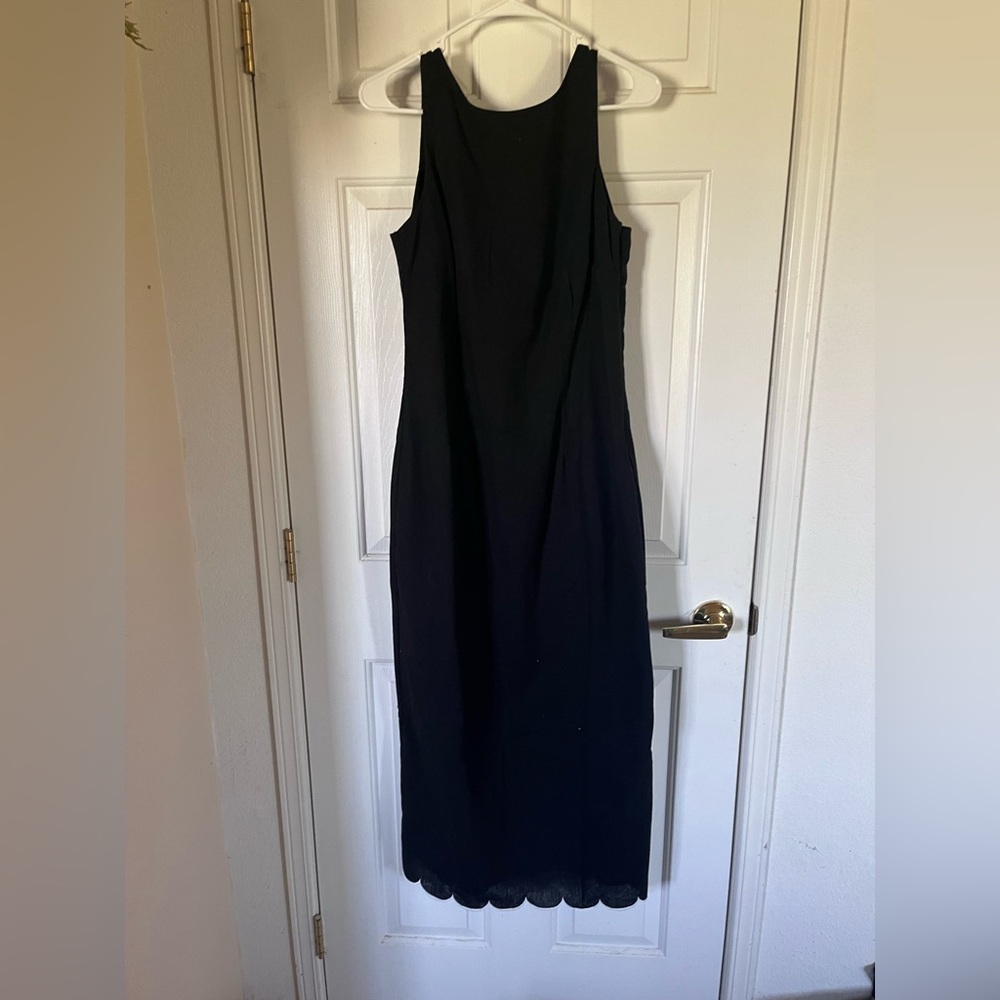MESHKI linen Black Sleeveless Dress